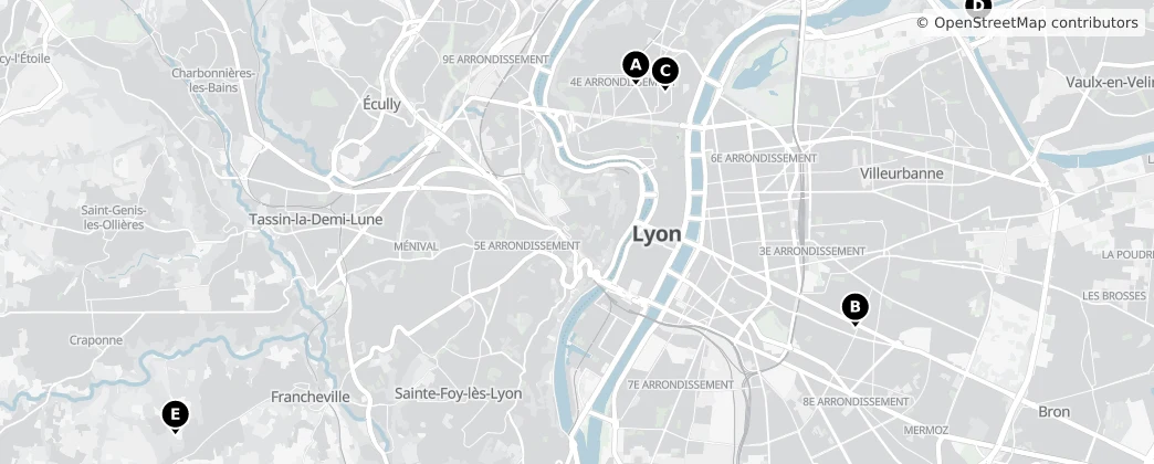 Map of Métropole de Lyon