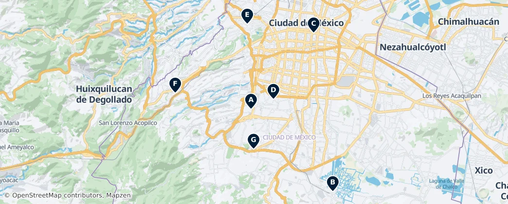 Map of Mexico