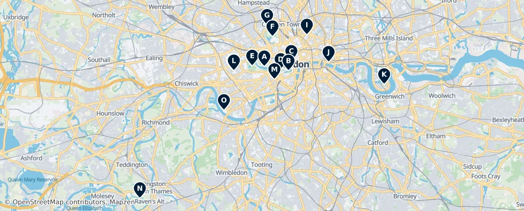 Map of Middlesex