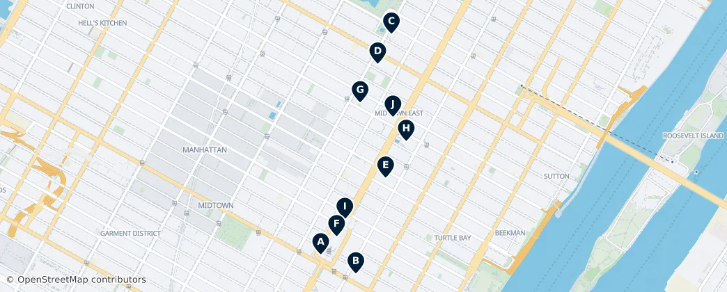 Map of Midtown East