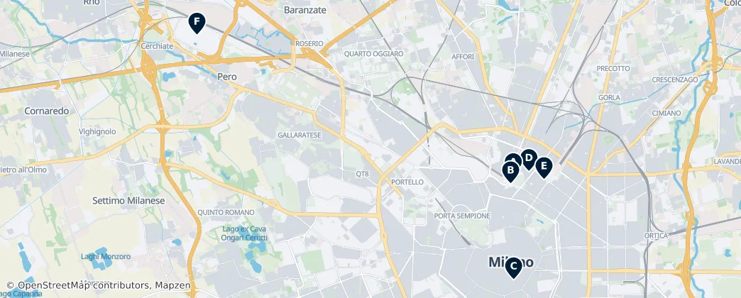 Map of Milan
