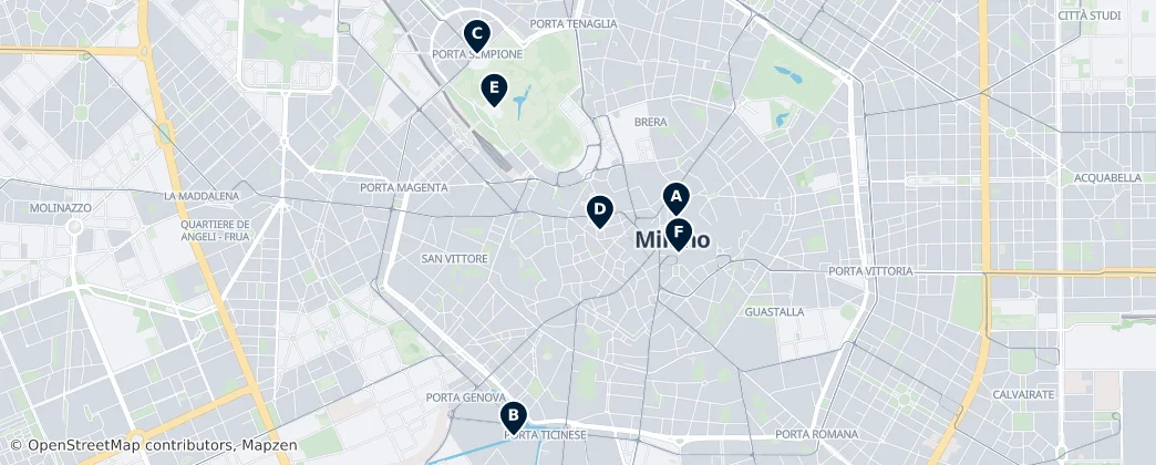 Map of Milan