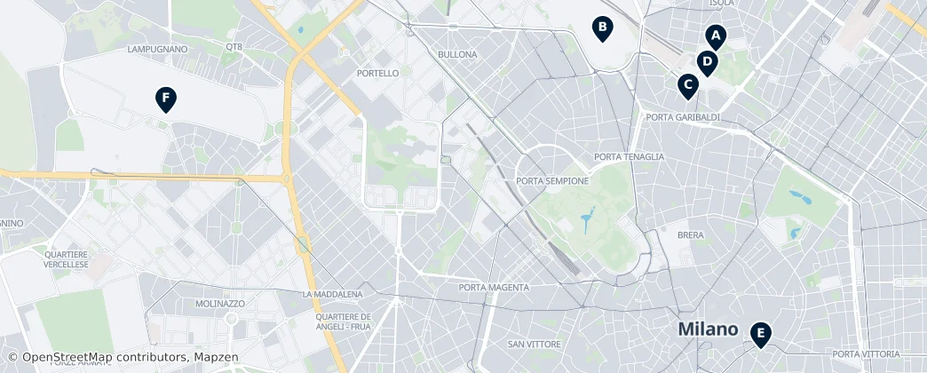 Map of Milan