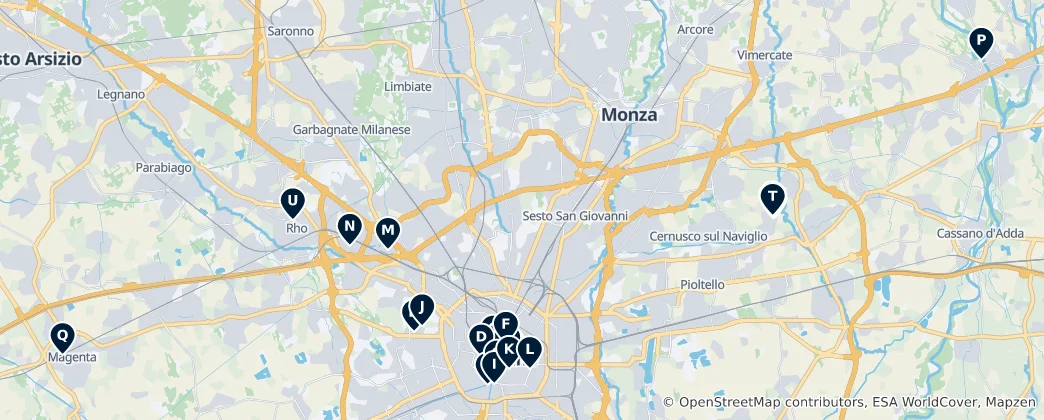 Map of Milan