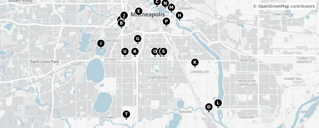 Map of Minneapolis