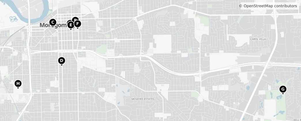 Map of Montgomery