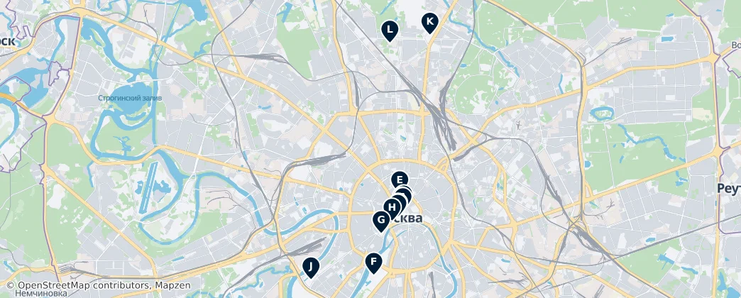 Map of Moscou