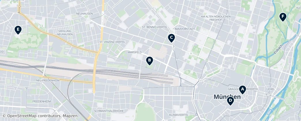 Map of Munich