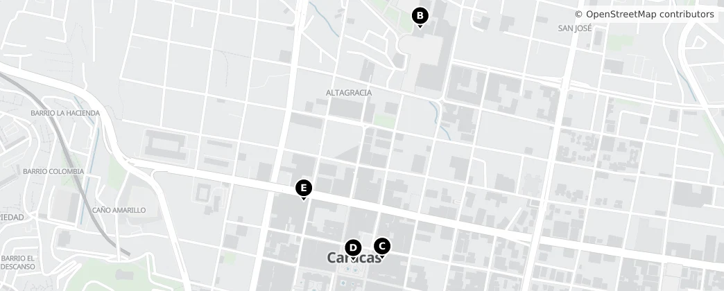 Map of Municipio Libertador