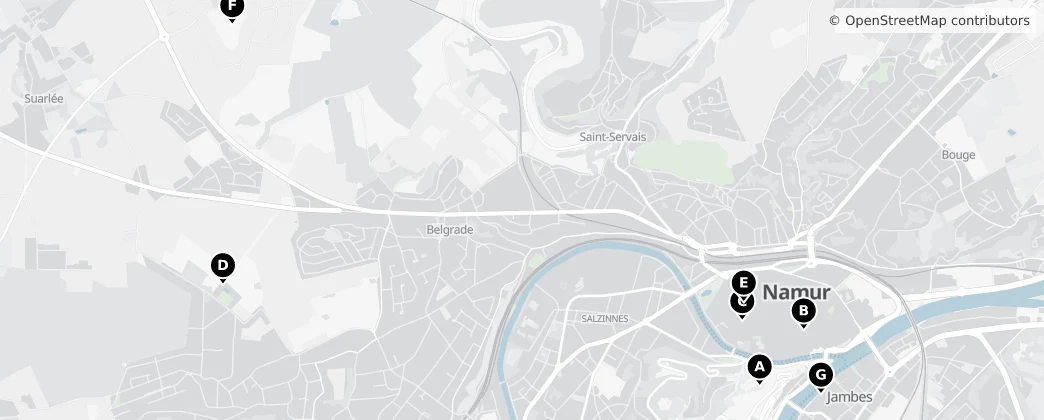 Map of Namur