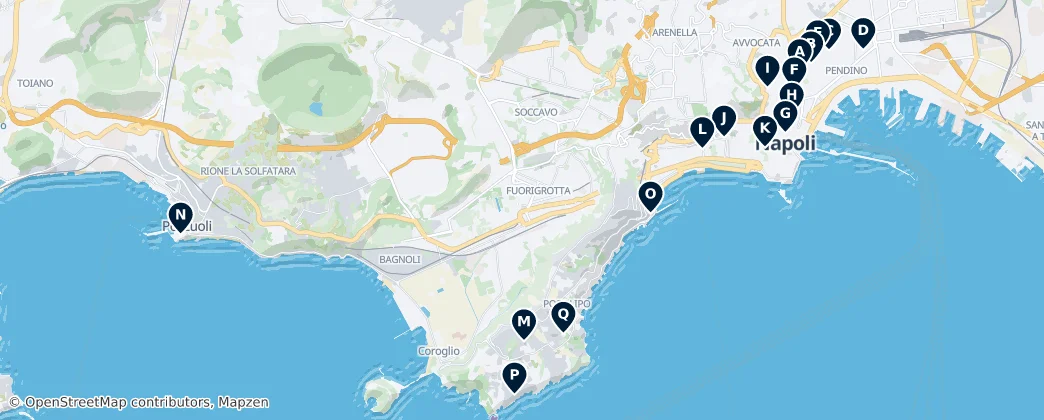 Map of Naples