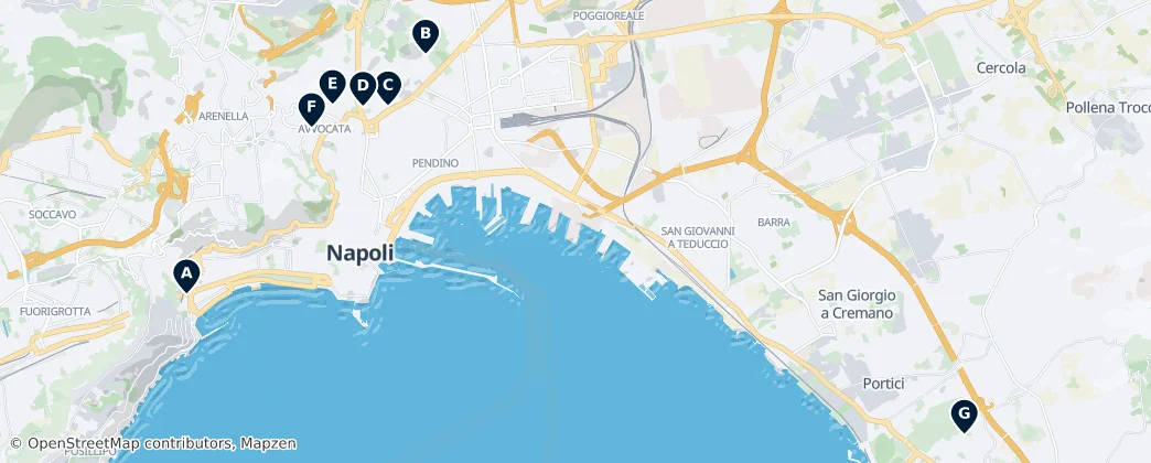 Map of Naples