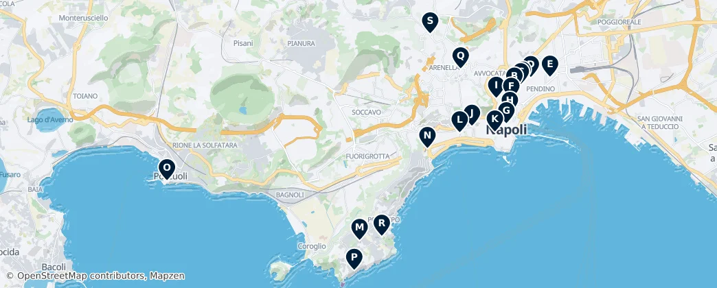 Map of Naples