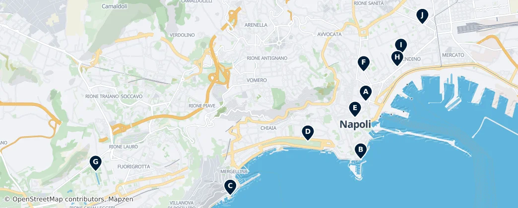 Map of Naples