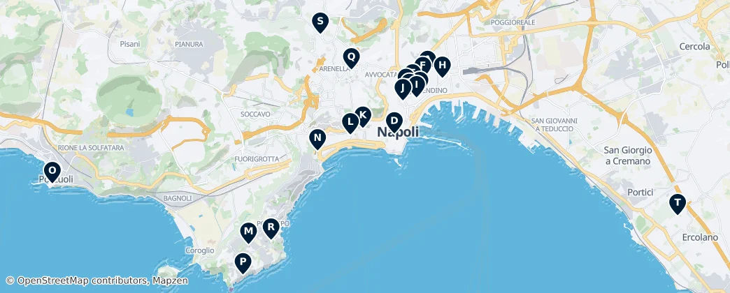 Map of Naples