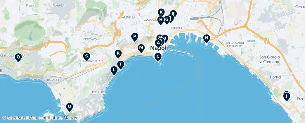 Map of Naples