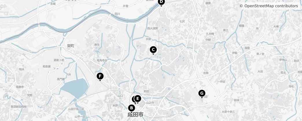 Map of Narita