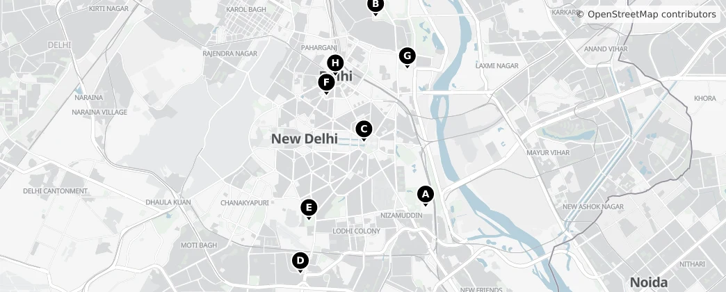 Map of New Delhi