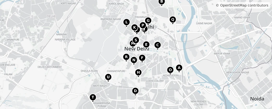 Map of New Delhi