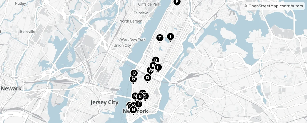 Map of Manhattan