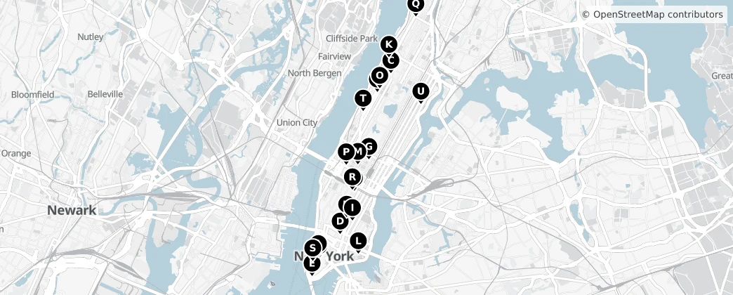 Map of Manhattan