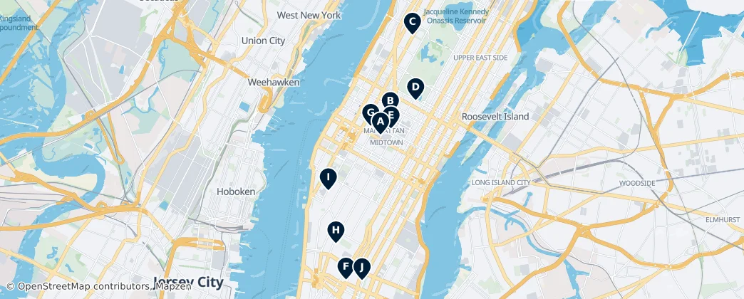 Map of Manhattan