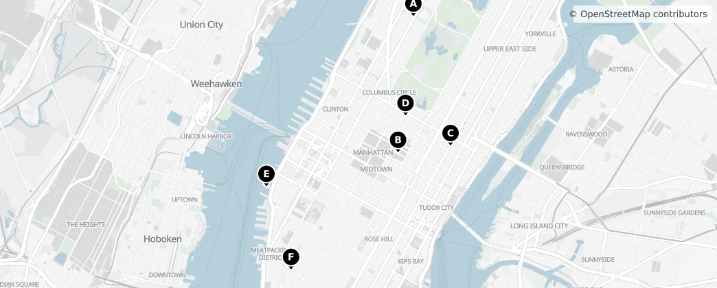 Map of Manhattan