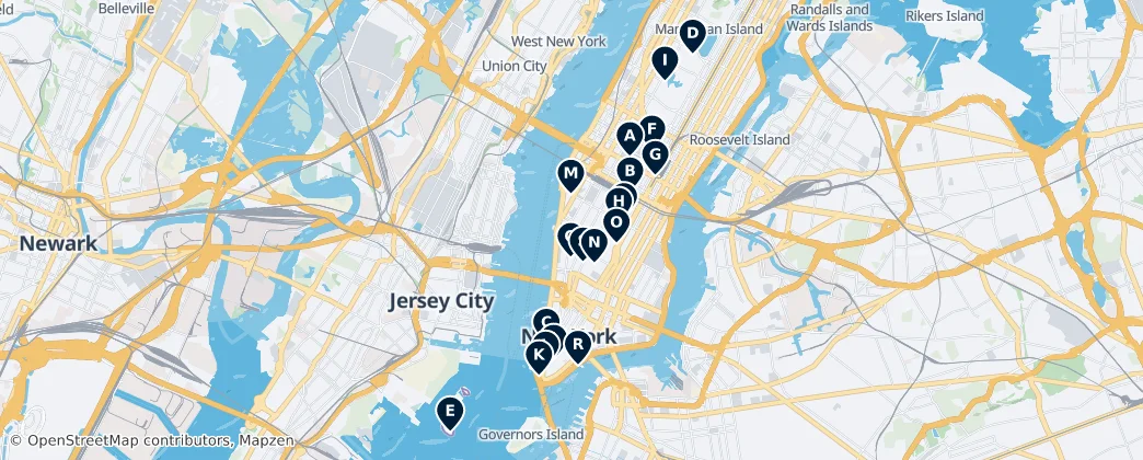 Map of Manhattan