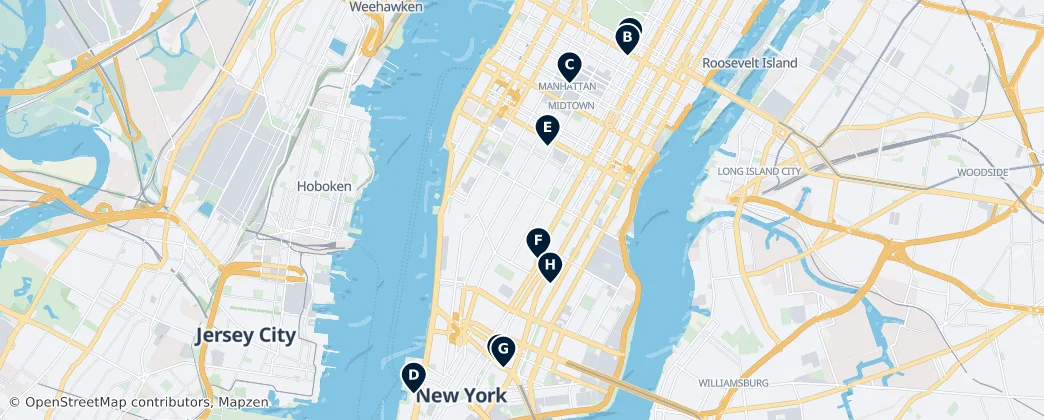 Map of Manhattan