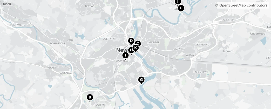 Map of Newport