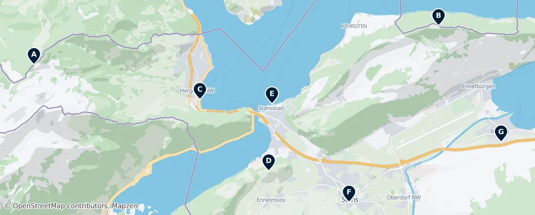 Map of Nidwald