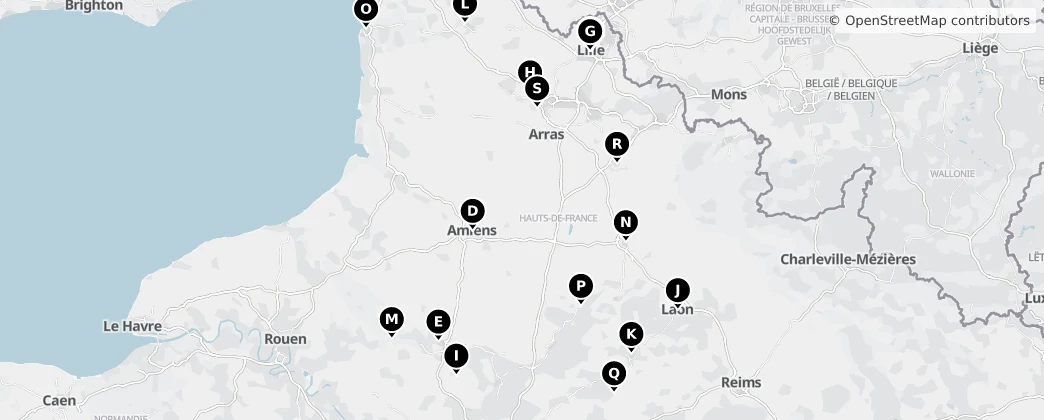 Map of Hauts-de-France