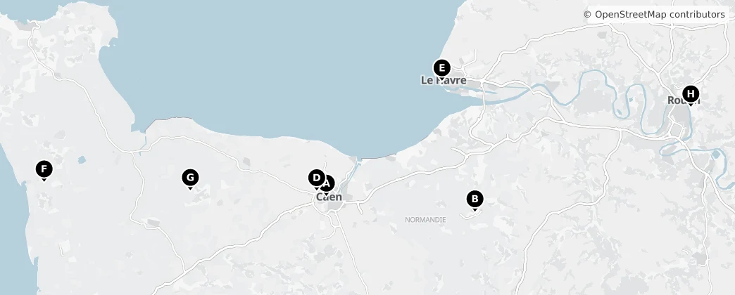 Map of Normandie