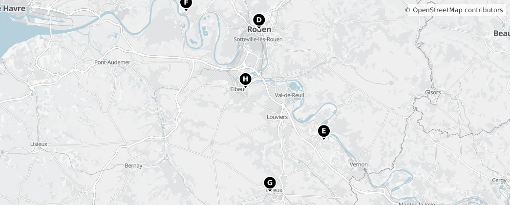 Map of Normandie