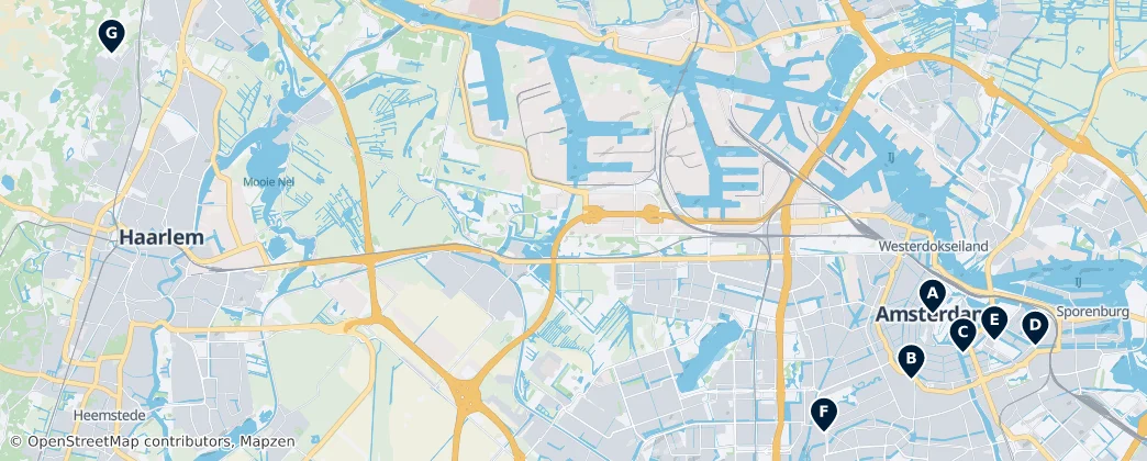 Map of Hollande-Septentrionale