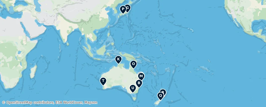 Map of Océanie