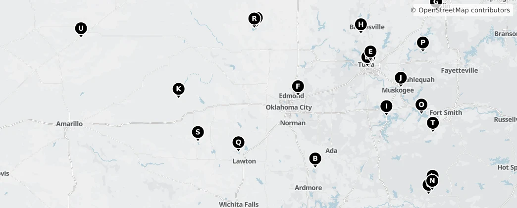 Map of Oklahoma