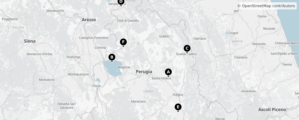 Map of Ombrie
