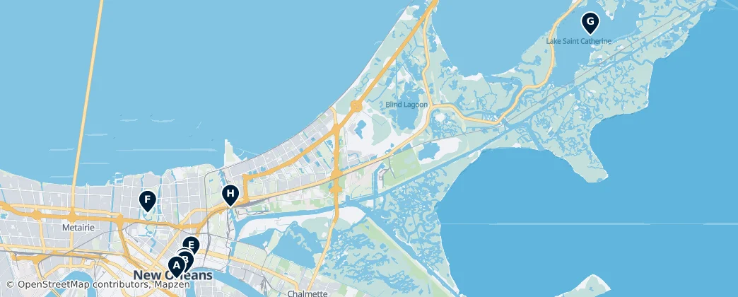 Map of Paroisse d'Orléans