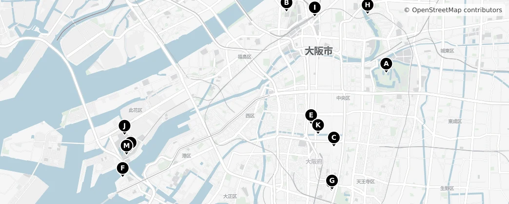 Map of Osaka