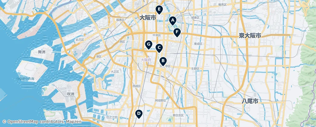 Map of Osaka