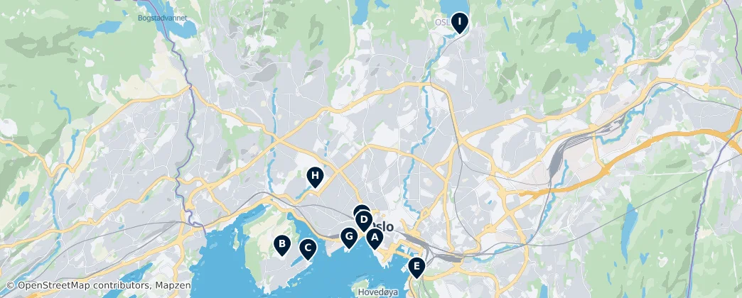 Map of Oslo