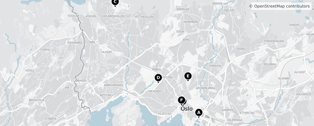 Map of Oslo