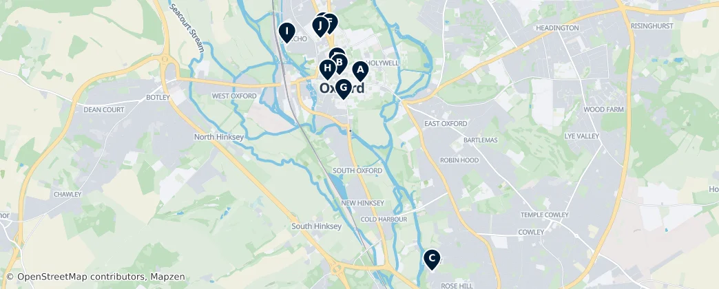 Map of Oxford