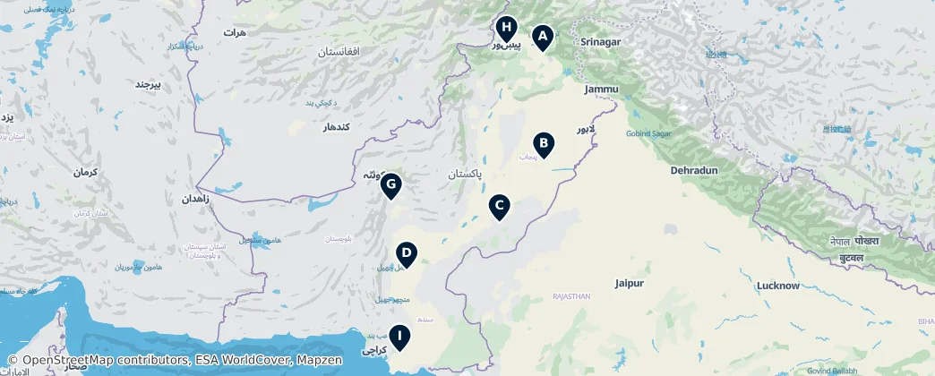 Map of Pakistan