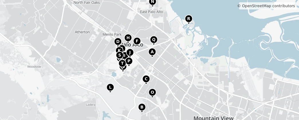 Map of Palo Alto