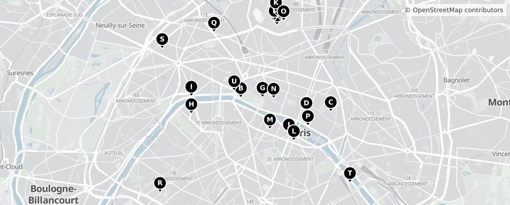 Map of Paris