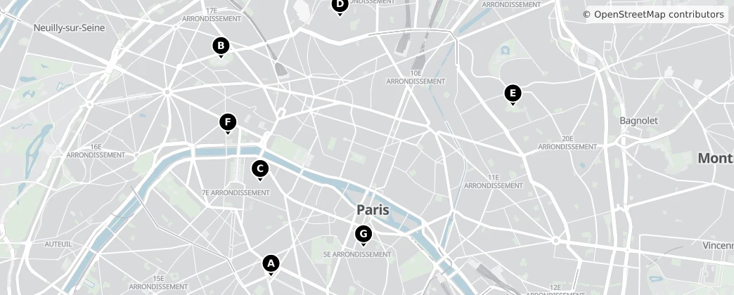 Map of Paris
