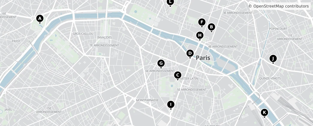 Map of Paris