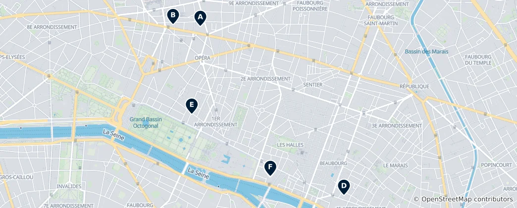 Map of Paris